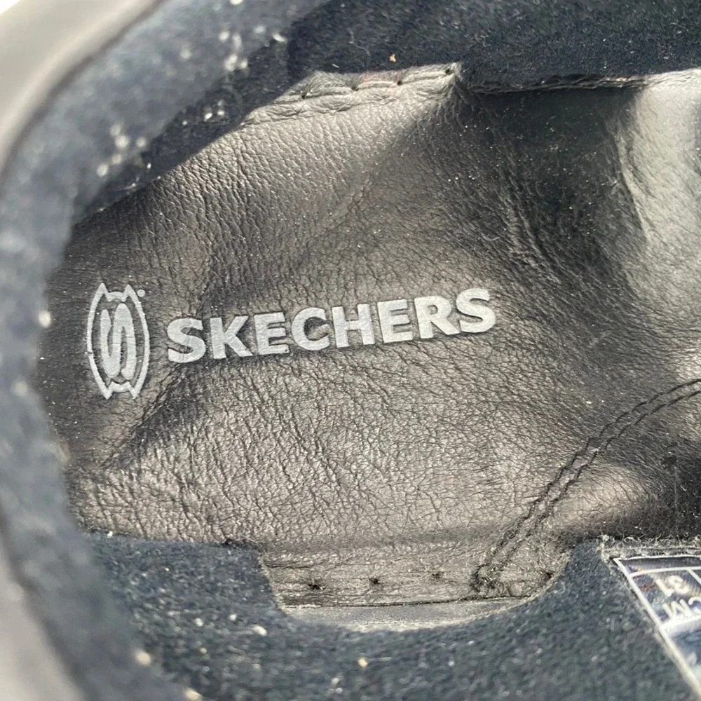 Skechers Mens Black Leather Fisherman Sandals Size 13 Buckle Adjustable‎ Comfort